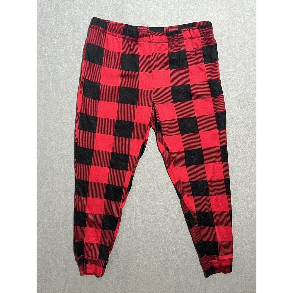 Secret Treasures Girls Red Black Buffalo Plaid Sleep Pajama Lounge Pants Size